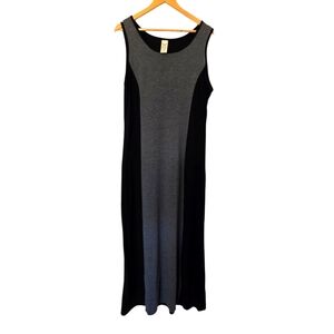 Faded Glory Black Sleeveless Sheath Maxi Dress Size XL